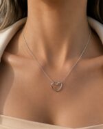 گردنبند قلب( زنجیر ماری) - تصویر 2